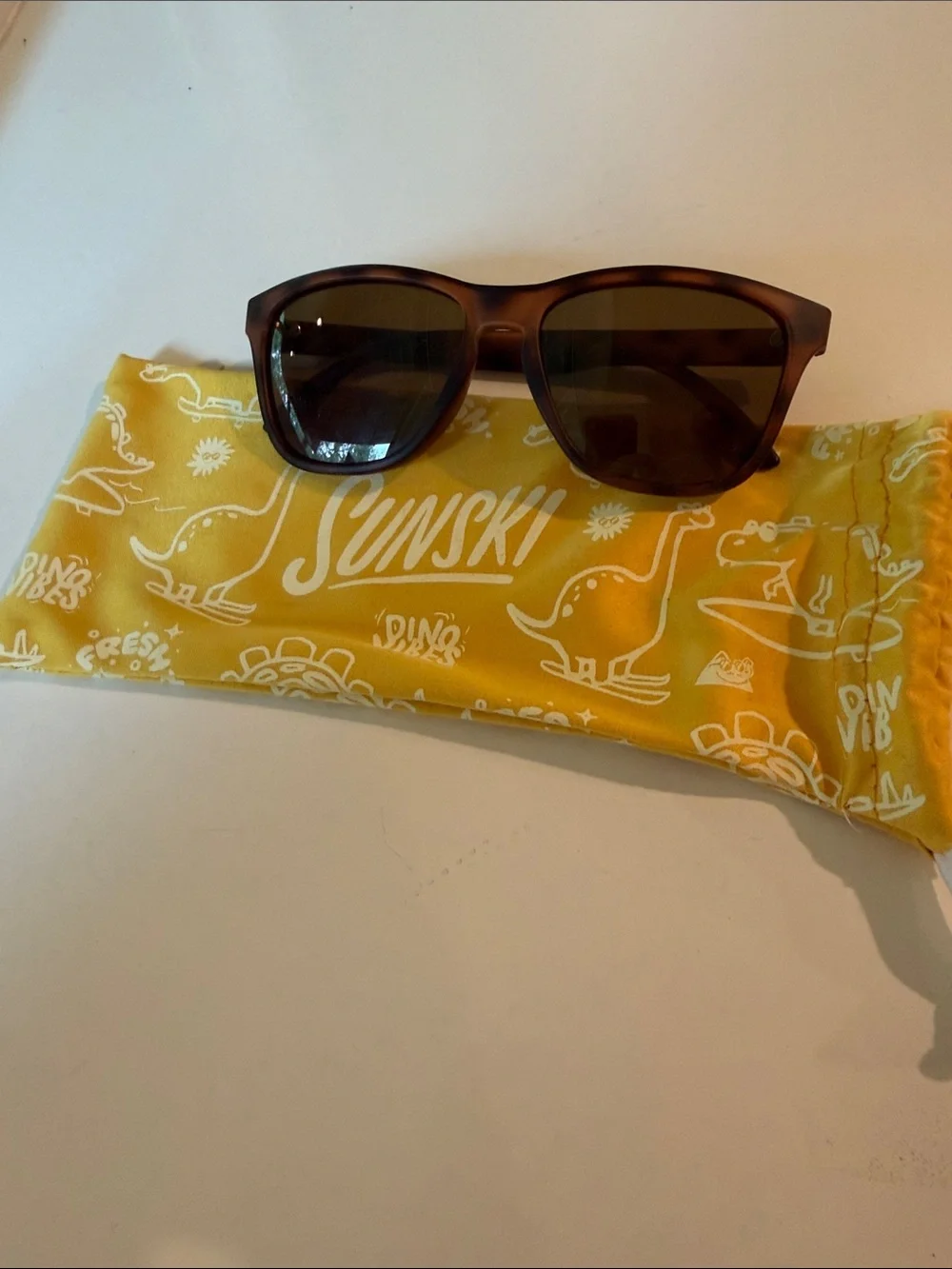 Kids Sunglasses in Brown Matte Frame - UV Protection